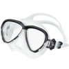 TUSA Intega Mask with Clear Silicone Black