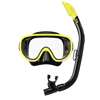 Tusa Adult Mask and Snorkel Combo Black/Yellow