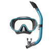 Tusa Adult Mask and Snorkel Combo Gun Metal/Ocean Green