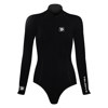 Trudive Women's Front Zip Long Sleeve Moderate Bikini Cut Wetsuit Black