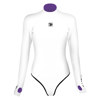 Trudive Openback Women's Long Sleeve Cheeky Bikini Cut Wetsuit White