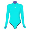 Trudive Openback Women's Long Sleeve Cheeky Bikini Cut Wetsuit Tiffany Blue
