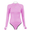 Trudive Openback Women's Long Sleeve Cheeky Bikini Cut Wetsuit Baby Pink