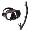 TUSA Sport Power-View Snorkeling Combo Red/Black Silicone