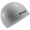 TYR Wrinkle-Free Silicone Swim Cap Silver