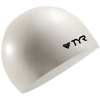 TYR Wrinkle-Free Silicone Swim Cap White
