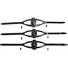 Aqualung Mask Strap with Retainers 3 Pack BLACK