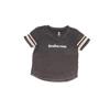 Uzzi Suzzi Burnout T-Shirt Printed Logo Midnight
