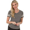 Uzzi Suzzi Burnout T-Shirt Printed Logo Midnight