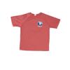UZZI Heather Conference Printed Logo T-Shirt Red
