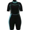 Akona 2.5mm Classic Line Women's Shorty Wetsuit Tiffany