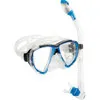 Cressi Big Eyes Mask/Dry Snorkel Package Clear/Blue