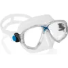 Cressi Marea Adult Snorkeling 2 Window Mask Clear/Blue