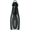 Cressi Reaction Open Heel Fins with Bungee Straps Black/Silver