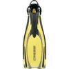 Cressi Reaction Open Heel Fins with Bungee Straps Yellow/Silver