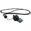 Fox 40 Classic CMG Whistle with Breakaway Lanyard Black