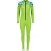 Henderson Hot Skins Sport Shoulder Print Jumpsuit Tropic Lime