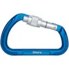 NRS Public Safety Nuq Screw Lock Carabiner Blue/Silver