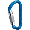 NRS Public Safety Nuq Twist Lock Carabiner Blue/Silver