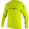 O'Neill Youth Basic Skin 50+ Long Sleeve Sun Shirt Lime