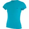 O'Neill Women's Basic Skin 30+ Short Sleeve Sun Shirt Turquoise