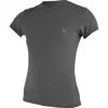O'Neill Women's Basic Skin 30+ Short Sleeve Sun Shirt Graphite