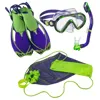 Rapido Sea Breeze Marine Junior Mask, Fins and Snorkel Set Translucent Violet Lime