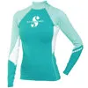 Scubapro UPF 80 T-Flex Long Sleeve Rash Guard for Women Caribbean/White