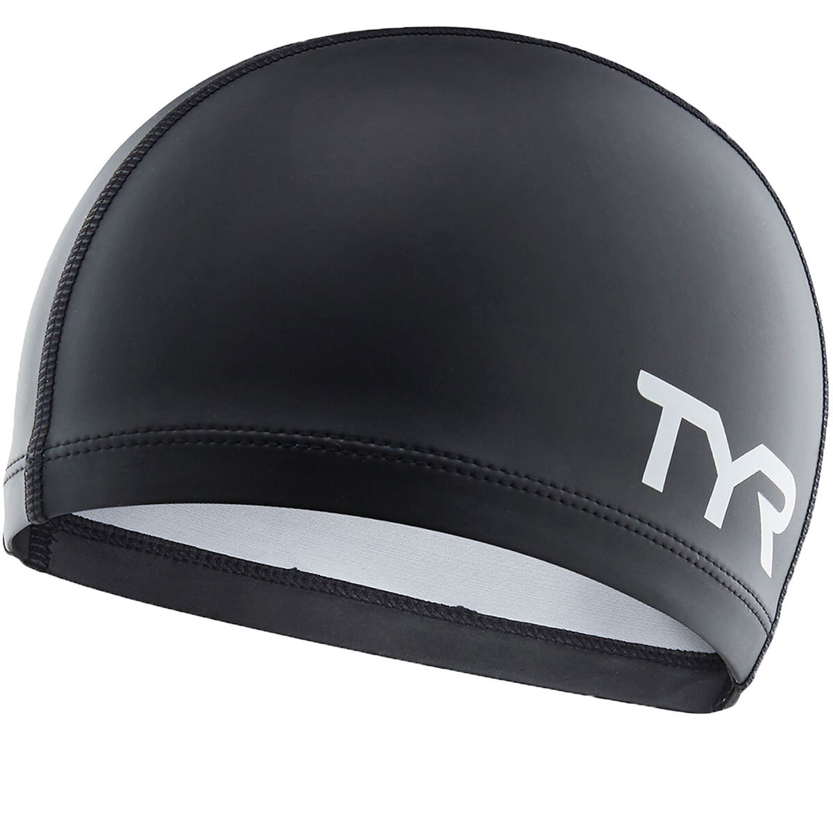 Photos - Swim Cap TYR Silicone Comfort Adult  Black 